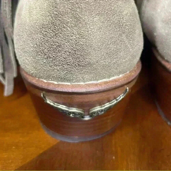 Zadig & Voltaire Tan Ankle Boots with Fringe - Picture 6 of 11